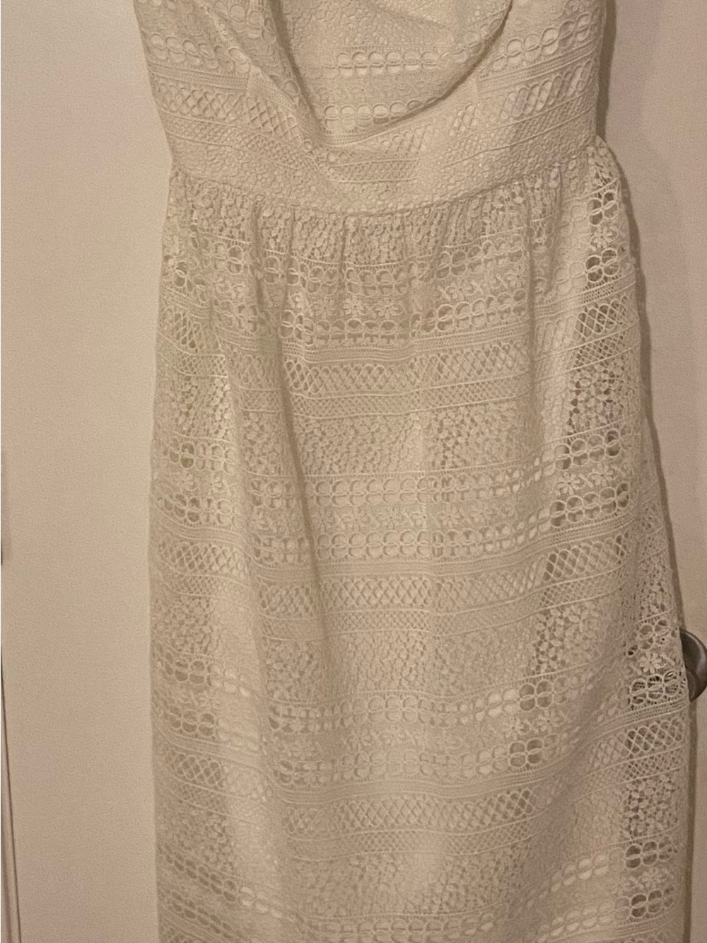 J. Crew IVORY Lace Crocheted Dress